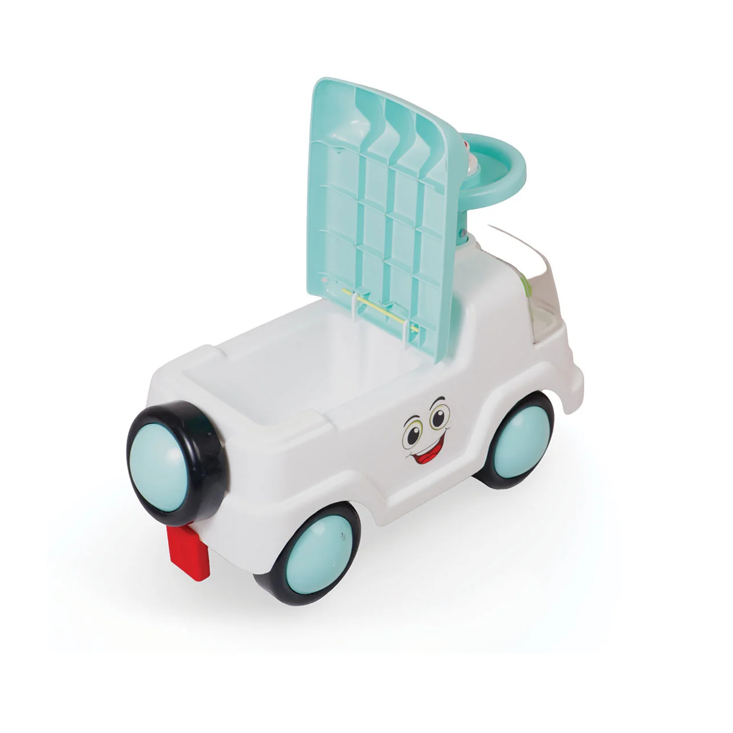 Apple Baby Mini Rider Ride - On Push Car | Compact Toddler Toy with Little Drivers | Foot - to - Floor Walker | Ages 1 - 3 Ride Ons for babies - Blue - Bouncing Baby