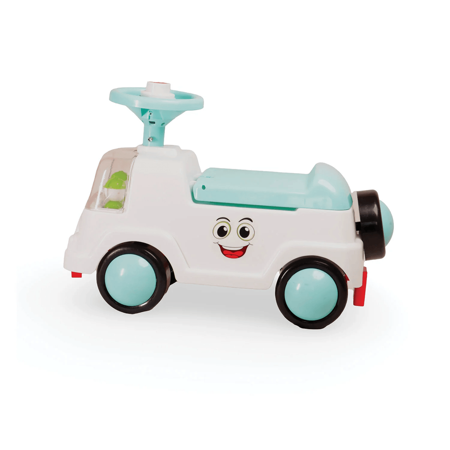Apple Baby Mini Rider Ride - On Push Car | Compact Toddler Toy with Little Drivers | Foot - to - Floor Walker | Ages 1 - 3 Ride Ons for babies - Blue - Bouncing Baby