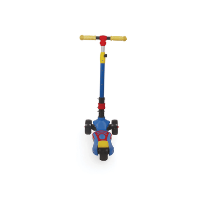Apple Baby Pepper Magic Wheels Scooter | 3 - Wheel Kick Scooter for Kids | Adjustable Height & Rear Brake | Ages 3 - 8 Ride Ons for babies - Blue - Bouncing Baby
