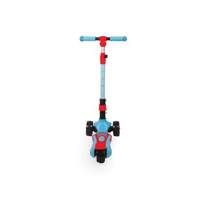 Apple Baby Pepper Magic Wheels Scooter | 3 - Wheel Kick Scooter for Kids | Adjustable Height & Rear Brake | Ages 3 - 8 Ride Ons for babies - Sea Blue - Bouncing Baby