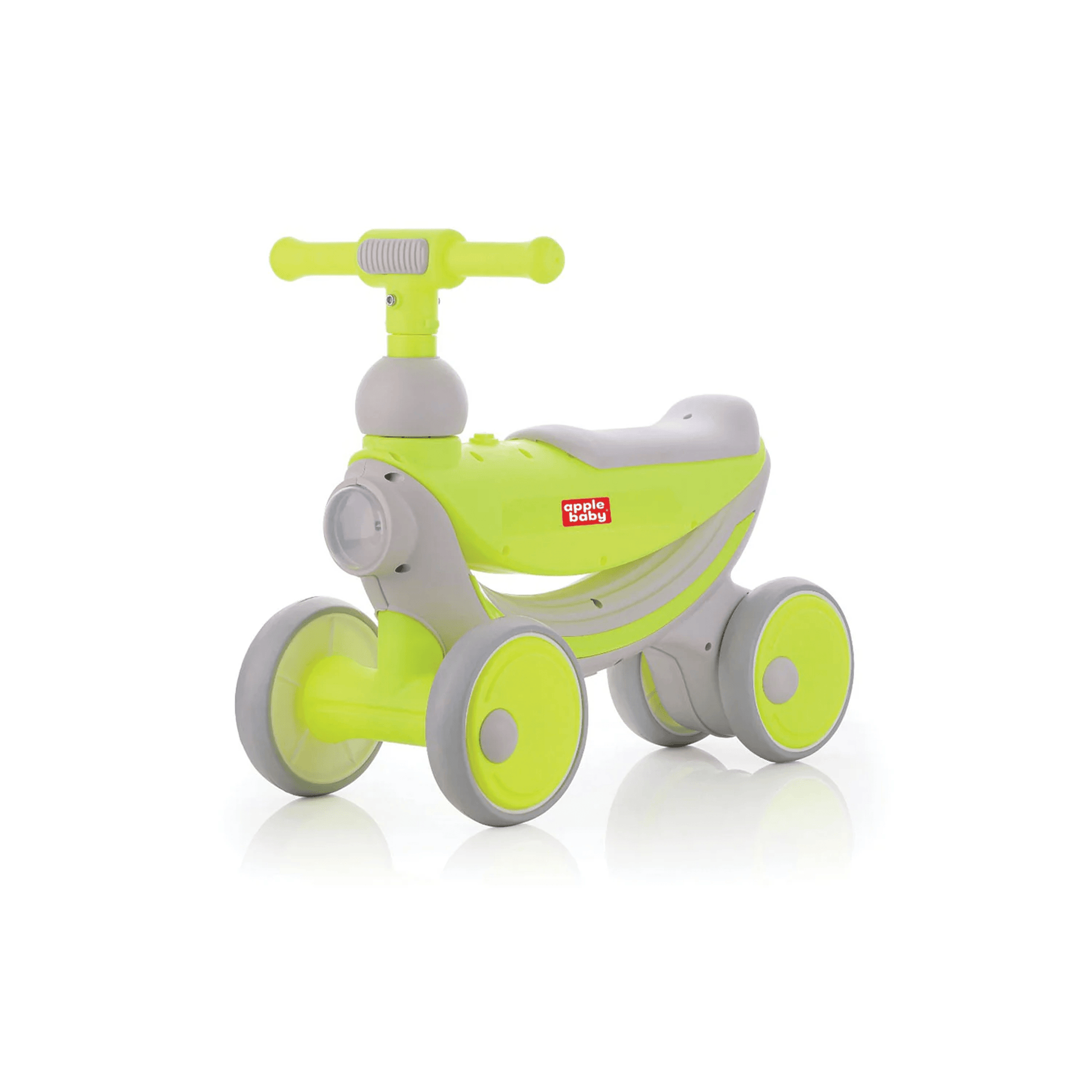 Apple Baby Royal Rider Balance Bike | 4 - Wheel Ride - On Toy | First Push Bicycle for Toddlers | Ages 10M - 3Y Ride Ons for babies - Green - Bouncing Baby