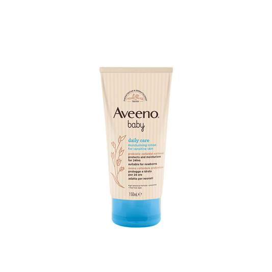 Aveeno Baby Daily Care Moisturising Lotion | Prebiotic Colloidal Oatmeal | Unscented & For Sensitive Skin Baby Lotions for babies - 150ml - Bouncing Baby