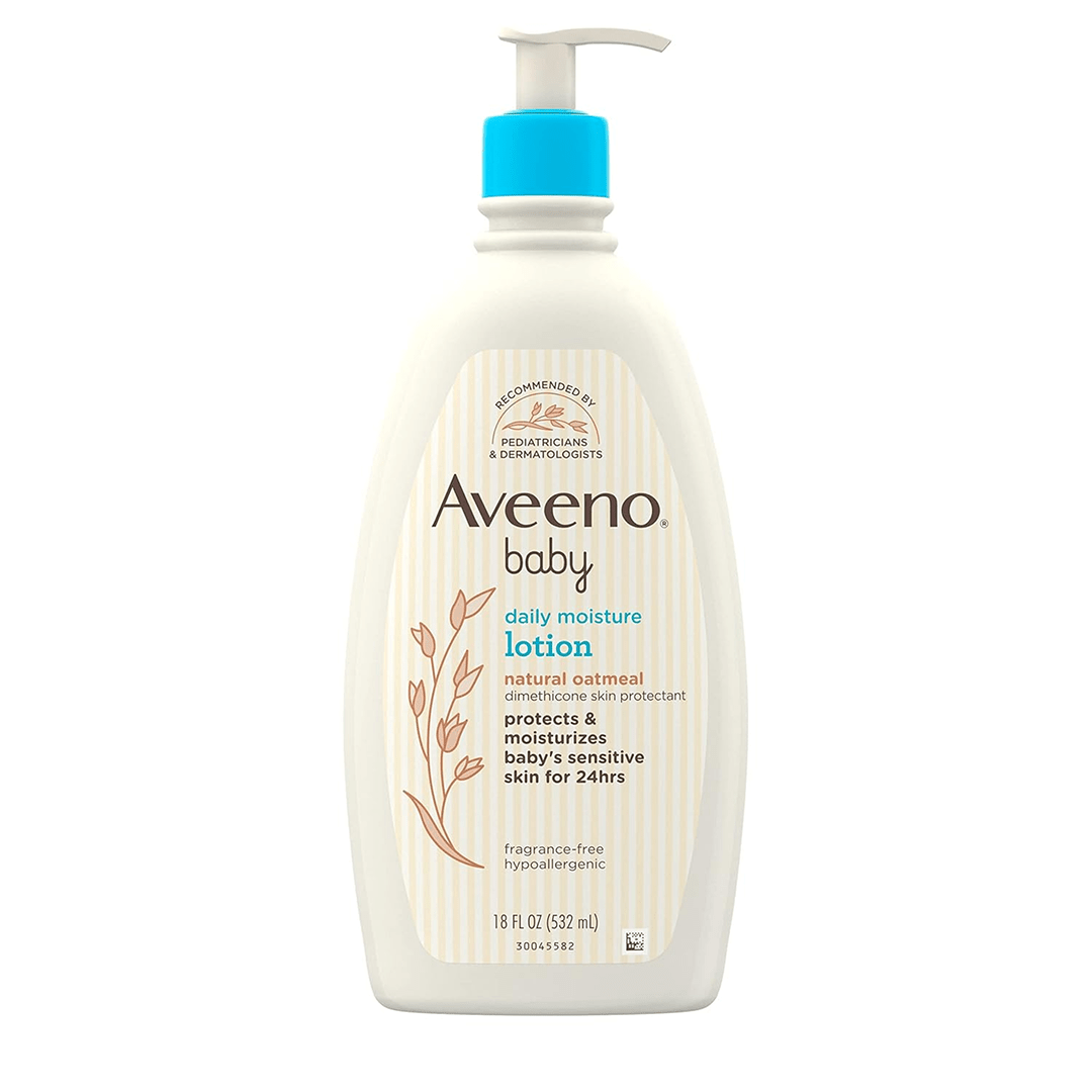 Aveeno Baby Daily Care Moisturising Lotion | Prebiotic Colloidal Oatmeal | Unscented & For Sensitive Skin Baby Lotions for babies - 532ml - Bouncing Baby