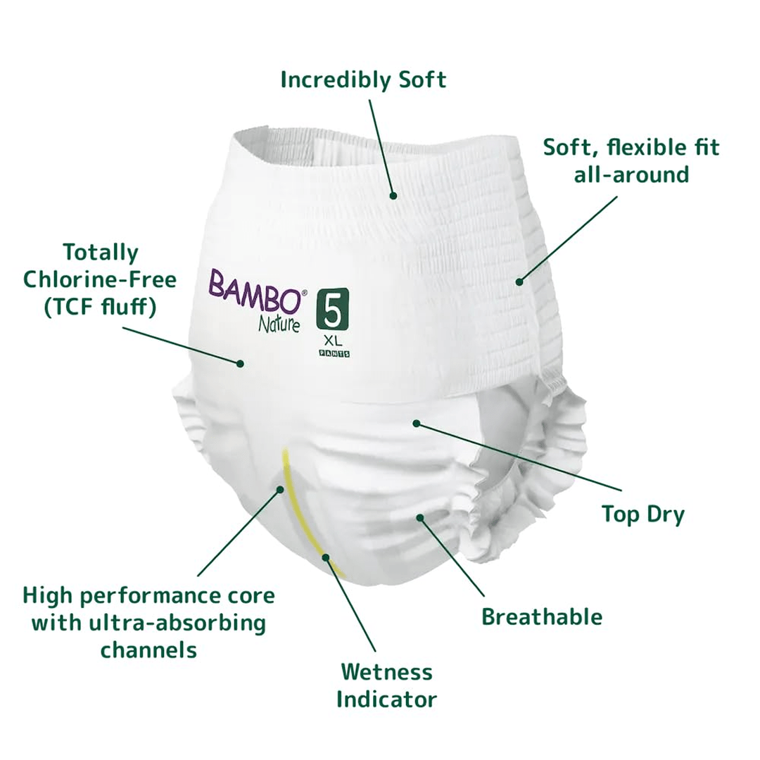 Bambo Nature Eco - Friendly Diaper Pants Diaper Pants for babies - 5 - Bouncing Baby