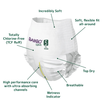 Bambo Nature Eco - Friendly Diaper Pants Diaper Pants for babies - 5 - Bouncing Baby