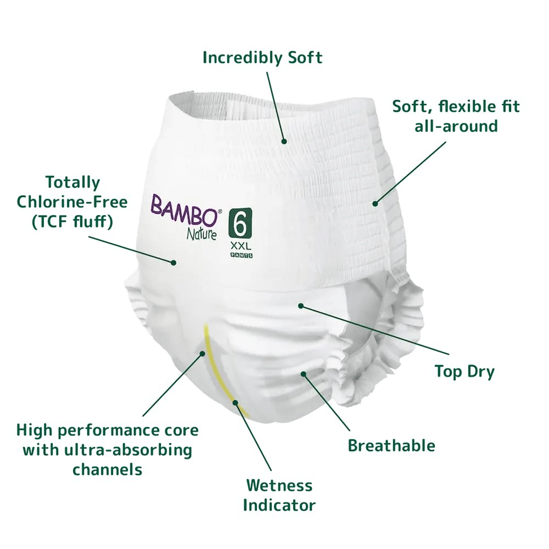 Bambo Nature Eco - Friendly Diaper Pants Diaper Pants for babies - 6 - Bouncing Baby
