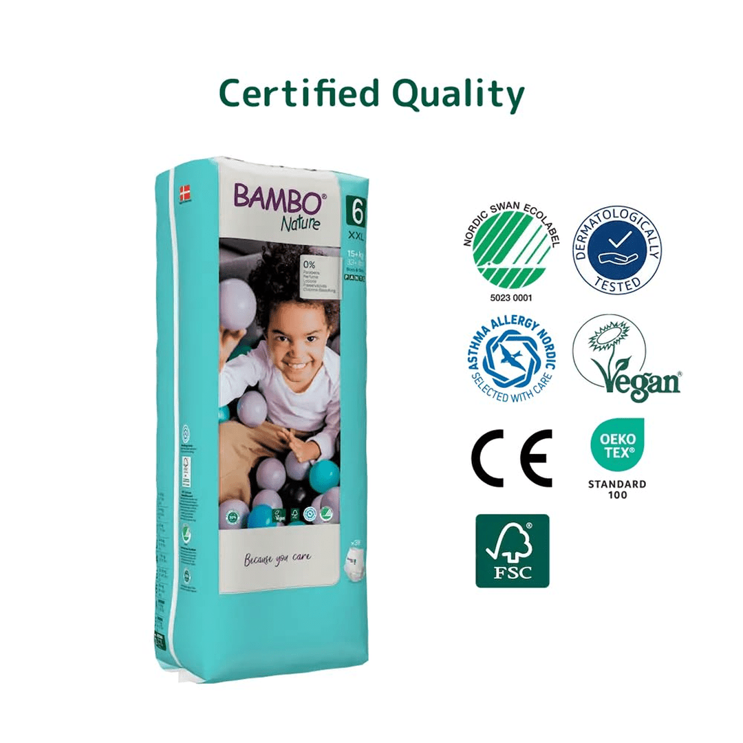 Bambo Nature Eco - Friendly Diaper Pants Diaper Pants for babies - 6 - Bouncing Baby