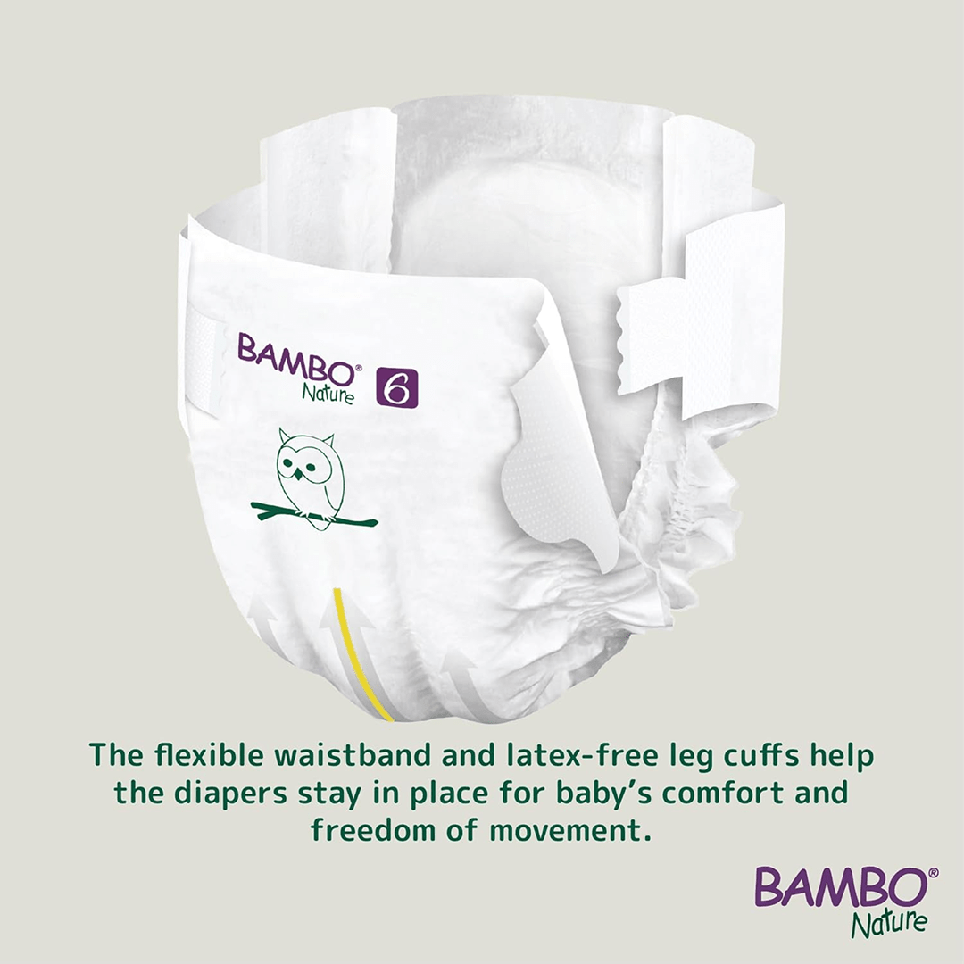 Bambo Nature Eco - Friendly Newborn Sticking style Diapers Sticking Style Diaper for babies - 6 - Bouncing Baby