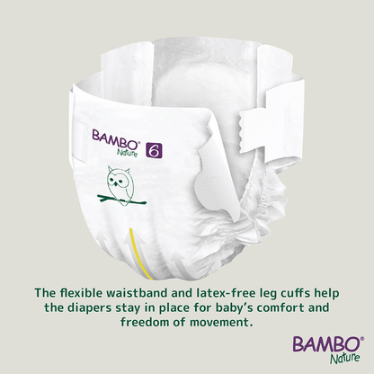 Bambo Nature Eco - Friendly Newborn Sticking style Diapers Sticking Style Diaper for babies - 6 - Bouncing Baby