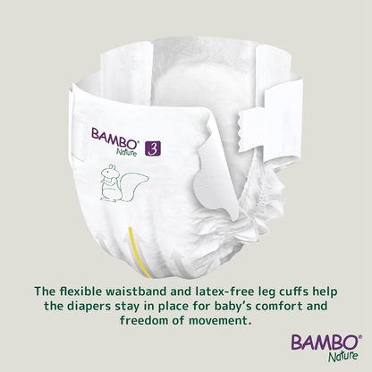 Bambo Nature Eco - Friendly Newborn Sticking style Diapers Sticking Style Diaper for babies - 6 - Bouncing Baby