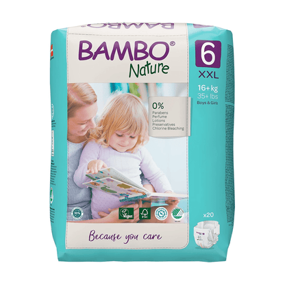 Bambo Nature Eco - Friendly Newborn Sticking style Diapers Sticking Style Diaper for babies - 6 - Bouncing Baby