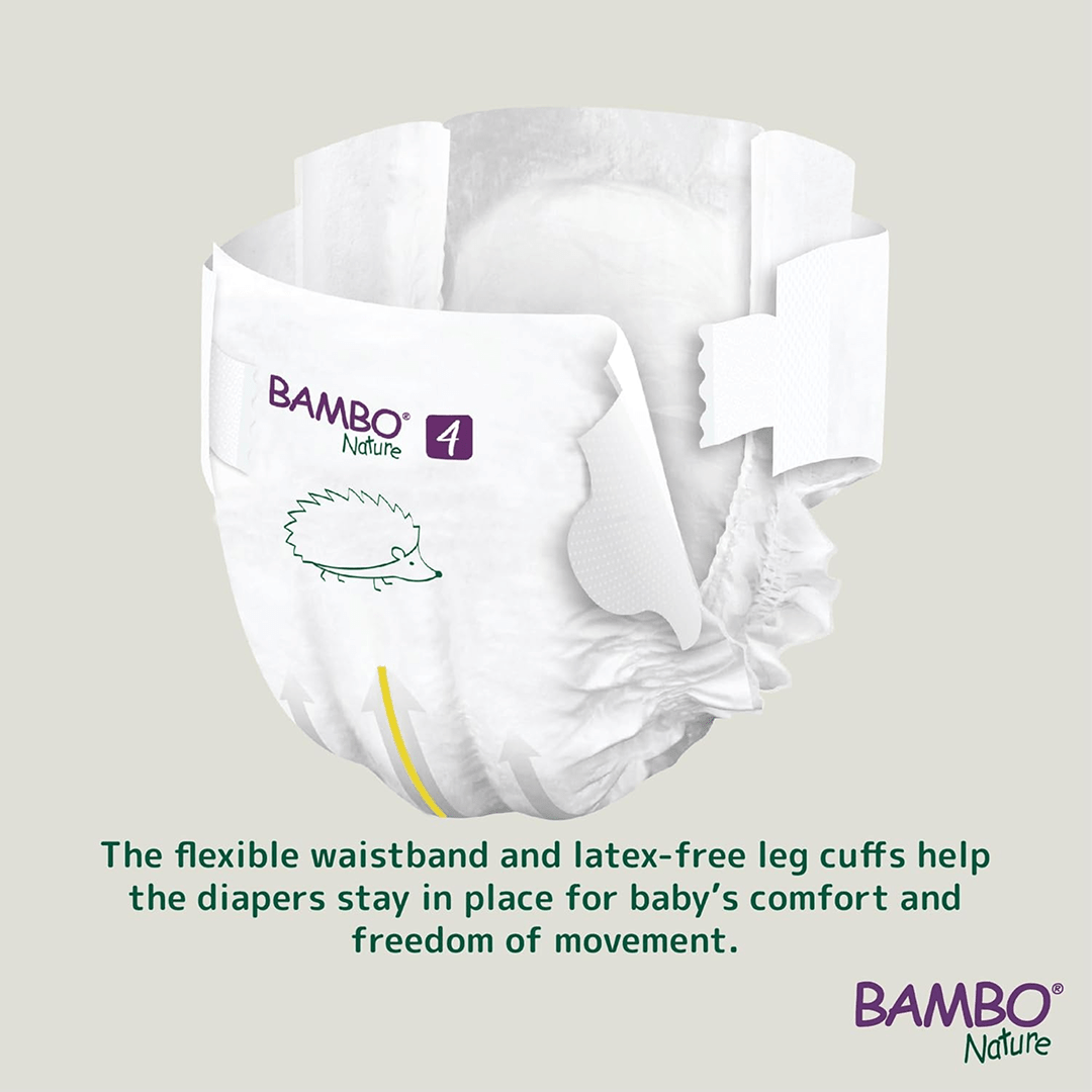 Bambo Nature Eco - Friendly Newborn Sticking style Diapers Sticking Style Diaper for babies - 6 - Bouncing Baby