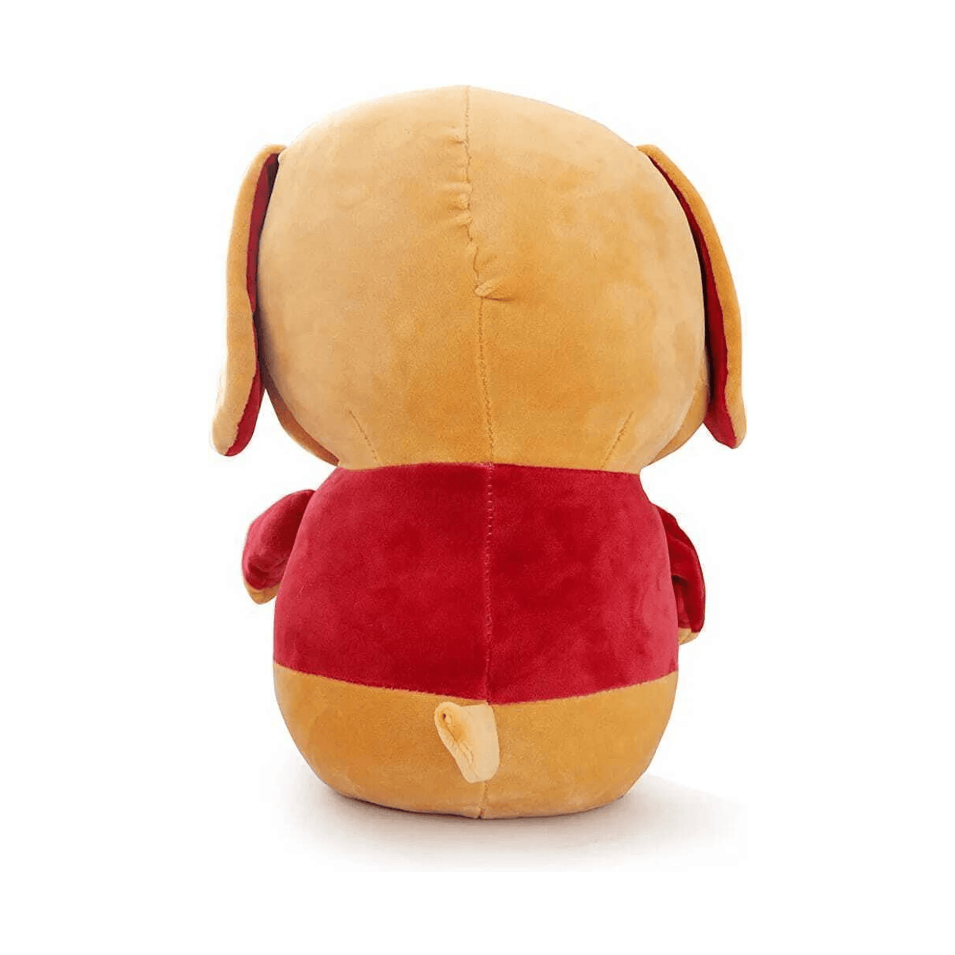 Cartoon Dog Soft Toy | Standing Puppy with Red Shirt | Cute Plush Stuffed Animal Soft Toys for babies - Bouncing Baby