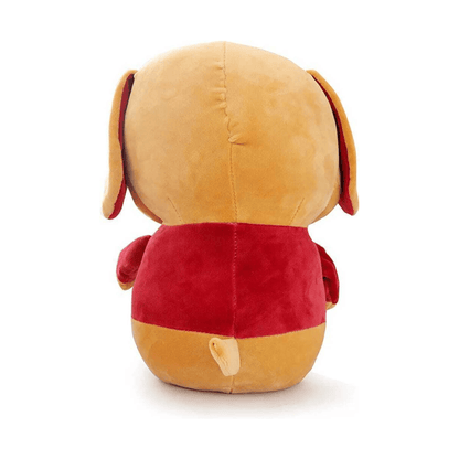 Cartoon Dog Soft Toy | Standing Puppy with Red Shirt | Cute Plush Stuffed Animal Soft Toys for babies - Bouncing Baby