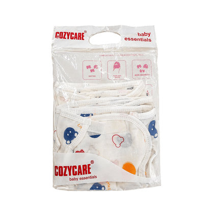 Cozycare Cotton Stick Type Baby Nappies | Reusable Washable Cloth Langot | Pack of 5 Nappies for babies - S - Bouncing Baby. S (0-3) months. Image - 2.