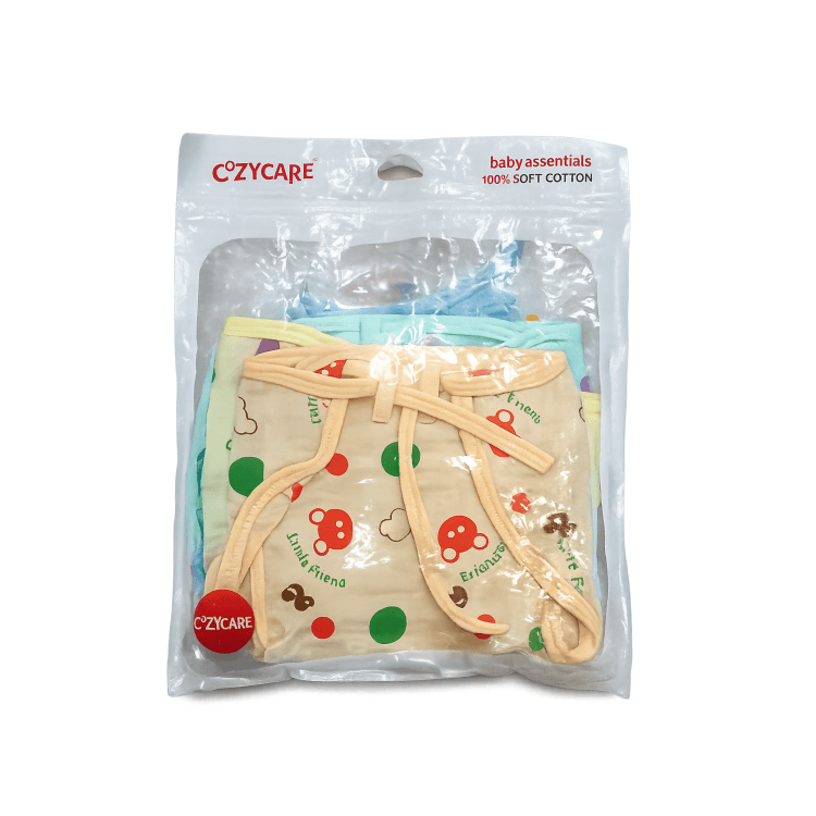Cozycare Printed Cotton Natt Type Baby Nappies | Washable Cloth Langot | Pack of 5 Nappies for babies - L - Bouncing Baby. Image - 2
