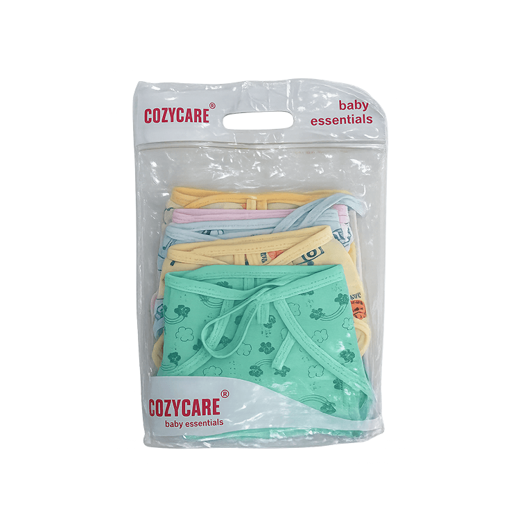 Cozycare Printed Cotton Natt Type Baby Nappies | Washable Cloth Langot | Pack of 5 Nappies for babies - S - Bouncing Baby. Image - 2
