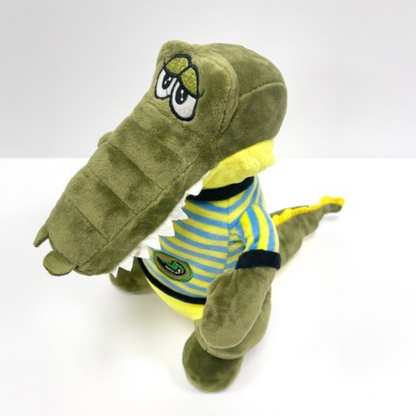 Crocodile Plush Toy in Striped Shirt | Soft Alligator Stuffed Animal | Cuddly Kids Gift Soft Toys for babies - Bouncing Baby