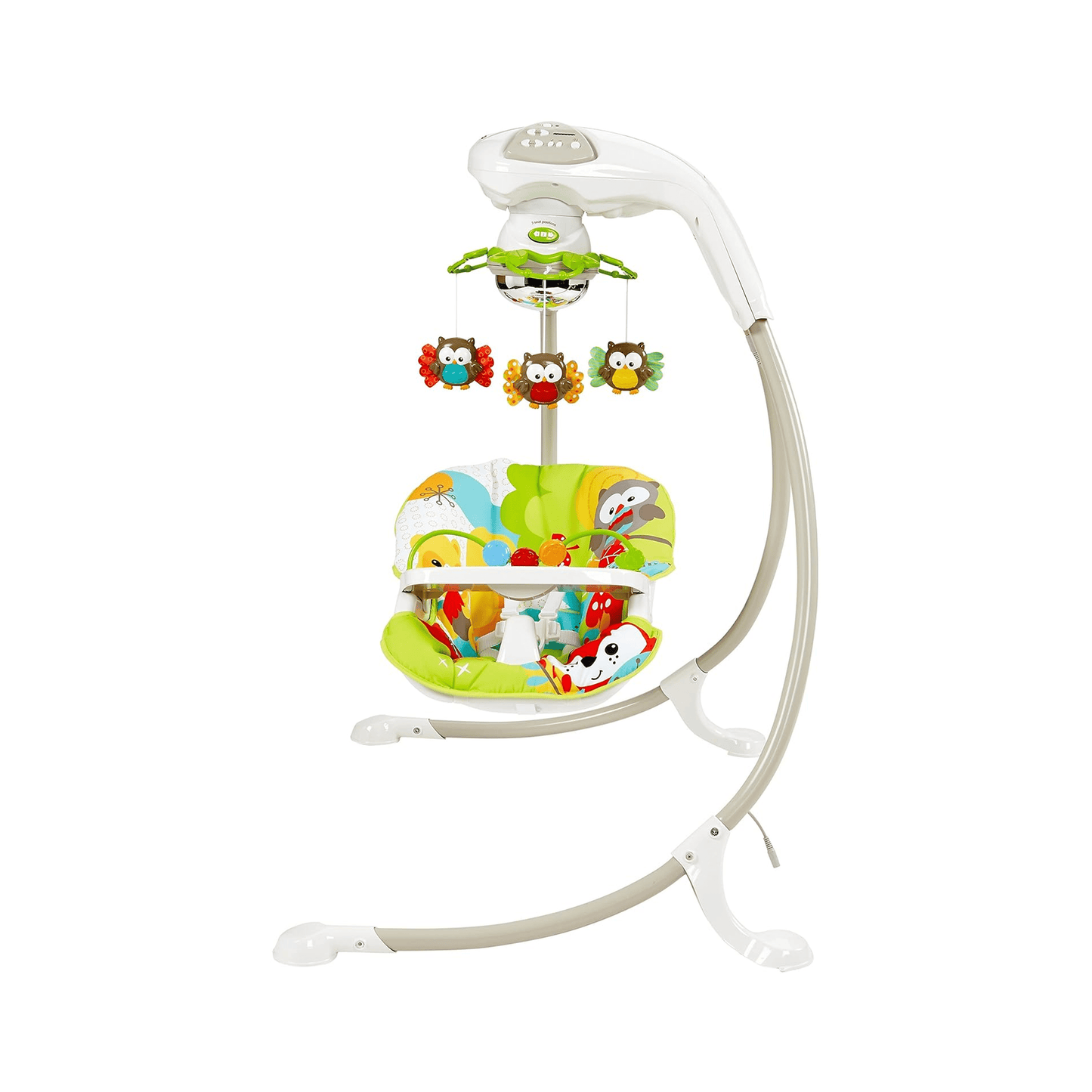 Fisher - Price 3 - in - 1 Swing 'n Rocker | Portable Infant Seat | Woodland Friends Mobile | Musical Soother Rocker for babies - Bouncing Baby