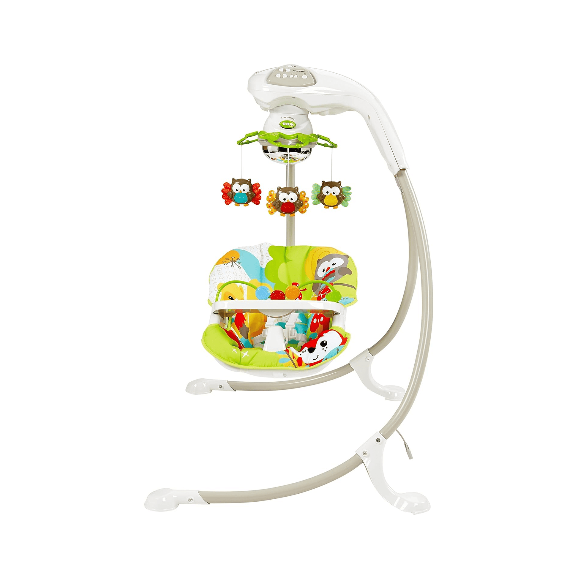 Fisher - Price 3 - in - 1 Swing 'n Rocker | Portable Infant Seat | Woodland Friends Mobile | Musical Soother Rocker for babies - Bouncing Baby