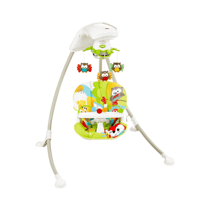 Fisher - Price 3 - in - 1 Swing 'n Rocker | Portable Infant Seat | Woodland Friends Mobile | Musical Soother Rocker for babies - Bouncing Baby