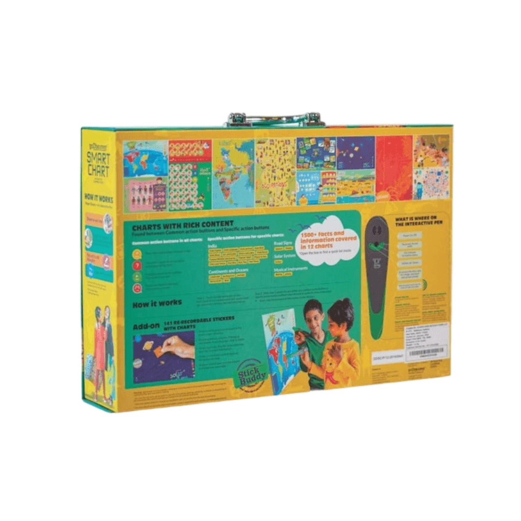 goDiscover Smart Chart | Interactive Talking Educational Wall Charts for Kids Kids Toys for babies - Bouncing Baby