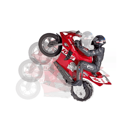 Hui Can Perfect Balance RC Stunt Motorcycle | 1:6 Scale with 6 - Axis Gyro | Self - Balancing Drift Bike Remote Control Toys for babies - Bouncing Baby