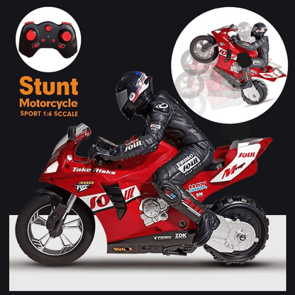 Hui Can Perfect Balance RC Stunt Motorcycle | 1:6 Scale with 6 - Axis Gyro | Self - Balancing Drift Bike Remote Control Toys for babies - Bouncing Baby