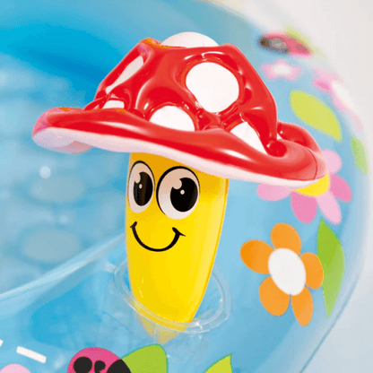 Intex Mushroom Inflatable Baby Pool with Built - In Sunshade Canopy | 1.02m x 89cm | Toddler Wading Pool (Ages 1 - 3) Baby Pools for babies - Bouncing Baby