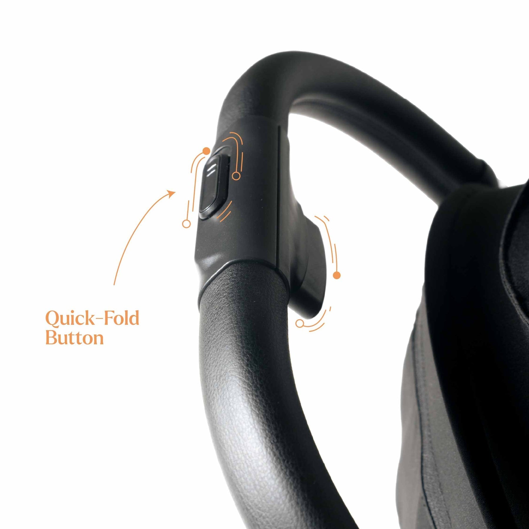 Loopie Hop Premium Baby Stroller | Travel - Friendly Compact Fold | Ages 0 - 4 Years Strollers for babies - Black - Bouncing Baby