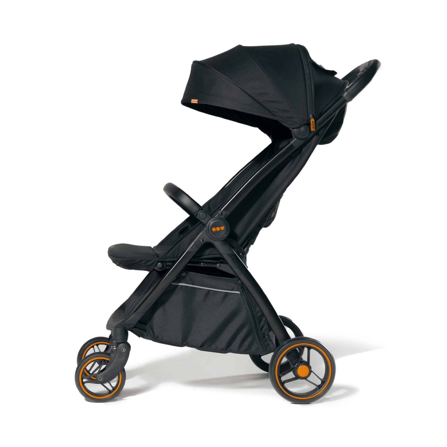 Loopie Hop Premium Baby Stroller | Travel - Friendly Compact Fold | Ages 0 - 4 Years Strollers for babies - Black - Bouncing Baby