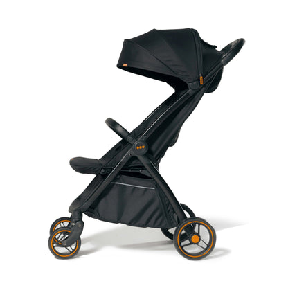 Loopie Hop Premium Baby Stroller | Travel - Friendly Compact Fold | Ages 0 - 4 Years Strollers for babies - Black - Bouncing Baby