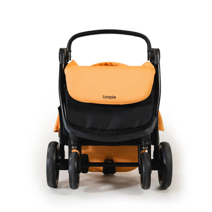 Loopie Hop Premium Baby Stroller | Travel - Friendly Compact Fold | Ages 0 - 4 Years Strollers for babies - Orange - Bouncing Baby
