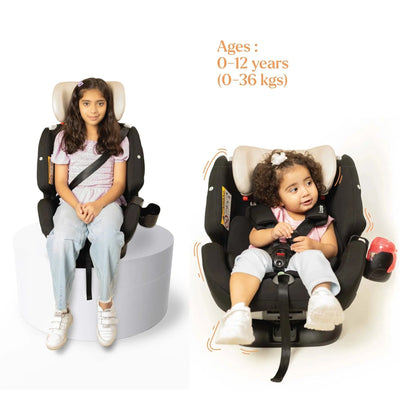 Loopie Lap Convertible Baby Car Seat | ISOFIX Installation | Rear & Forward Facing Baby Gear for babies - Bouncing Baby