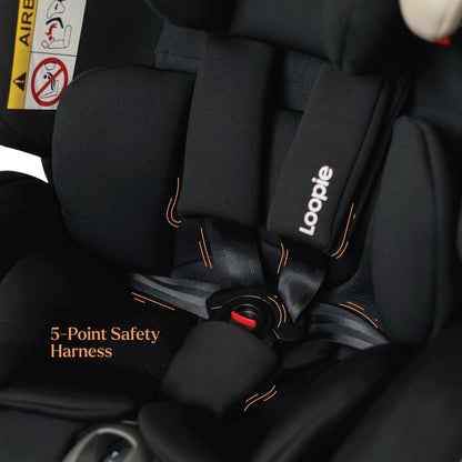 Loopie Lap Convertible Baby Car Seat | ISOFIX Installation | Rear & Forward Facing Baby Gear for babies - Bouncing Baby