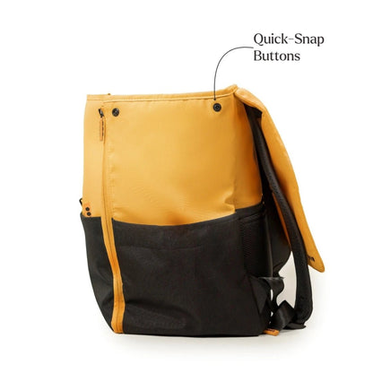 Loopie Robin Premium Diaper Bag | 30L Maternity Backpack with Changing Mat Baby Gear for babies - Orange - Bouncing Baby