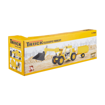 Lumo Powerful Construction Truck Toy | Lights & Sounds | With Front Loader & Trailer | Ages 3+ Kids Toys for babies - Bouncing Baby