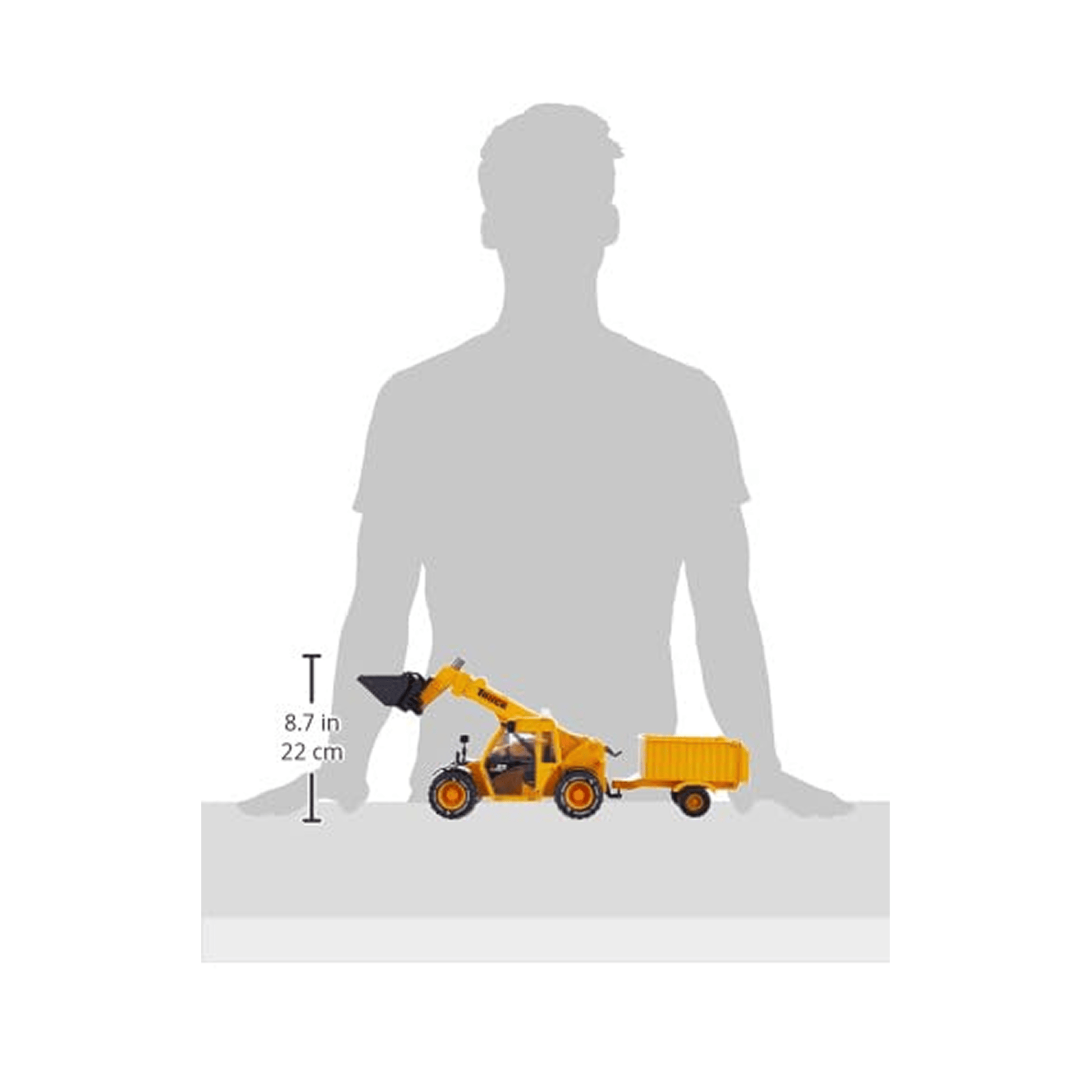 Lumo Powerful Construction Truck Toy | Lights & Sounds | With Front Loader & Trailer | Ages 3+ Kids Toys for babies - Bouncing Baby