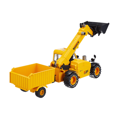 Lumo Powerful Construction Truck Toy | Lights & Sounds | With Front Loader & Trailer | Ages 3+ Kids Toys for babies - Bouncing Baby