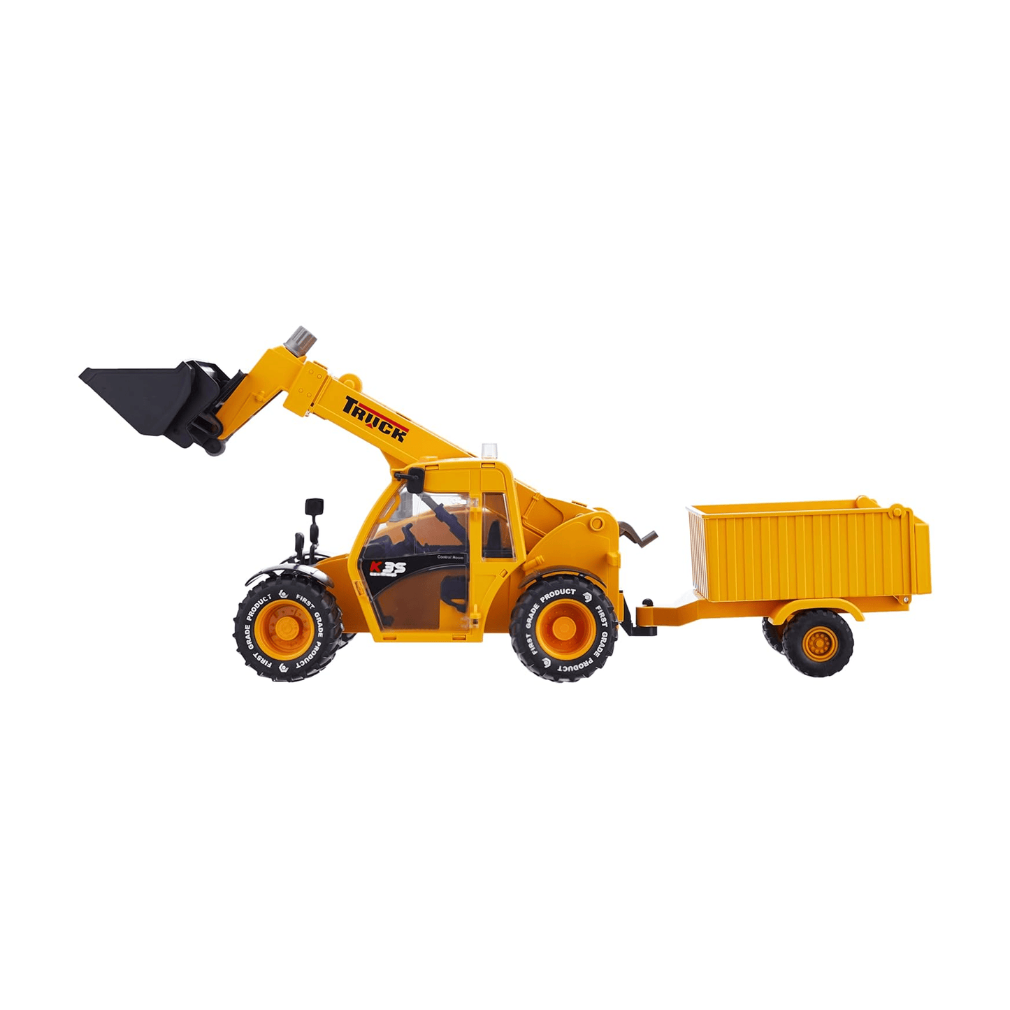 Lumo Powerful Construction Truck Toy | Lights & Sounds | With Front Loader & Trailer | Ages 3+ Kids Toys for babies - Bouncing Baby