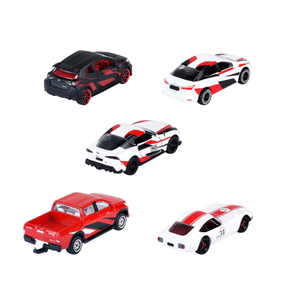 Majorette Japan Racer Gift Pack | 5 Toyota Die - Cast Cars | Supra, Hilux, 2000GT | 1:64 Scale Die - Cast Toys for babies - Bouncing Baby