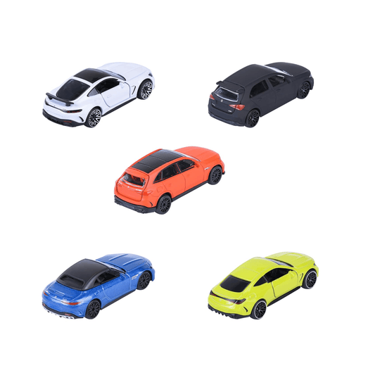 Majorette Mercedes - AMG Gift Pack | 5 Die - Cast Toy Cars | 1:64 Scale with Opening Parts Die - Cast Toys for babies - Bouncing Baby
