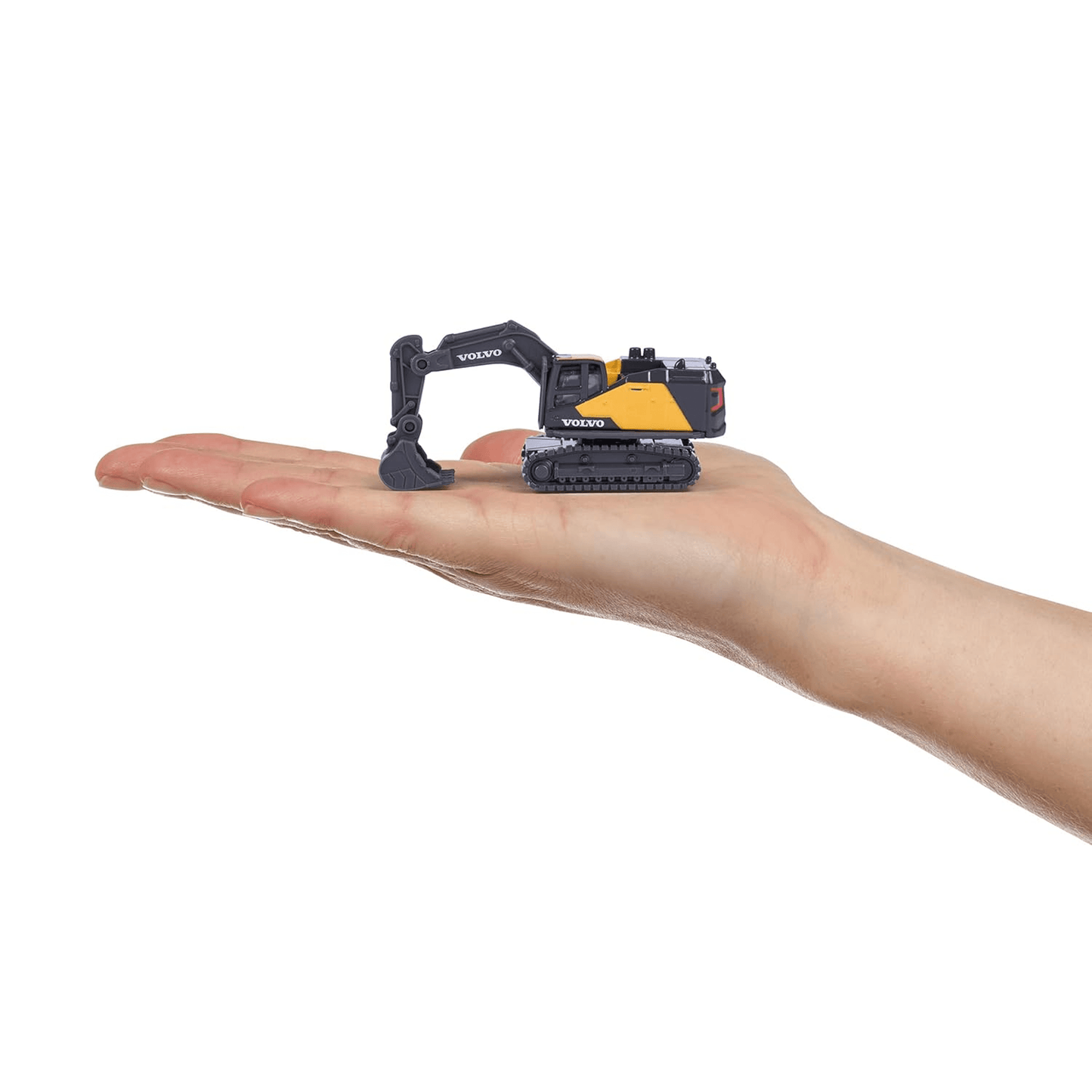 Majorette Volvo Construction Gift Pack | 4 Die - Cast Vehicles | Excavator, Dump Truck & Loader | Moving Parts Die - Cast Toys for babies - Bouncing Baby