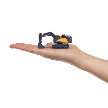 Majorette Volvo Construction Gift Pack | 4 Die - Cast Vehicles | Excavator, Dump Truck & Loader | Moving Parts Die - Cast Toys for babies - Bouncing Baby