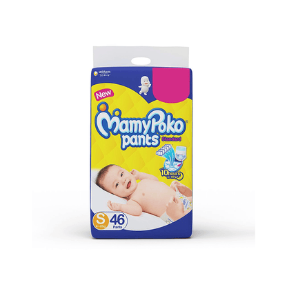 MamyPoko Pants Extra Absorb Baby Diapers | Up to 12 Hours Protection | Pant - Style Diapers Diaper Pants for babies - S - Bouncing Baby