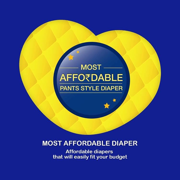 MamyPoko Pants Extra Absorb Baby Diapers | Up to 12 Hours Protection | Pant - Style Diapers Diaper Pants for babies - S - Bouncing Baby