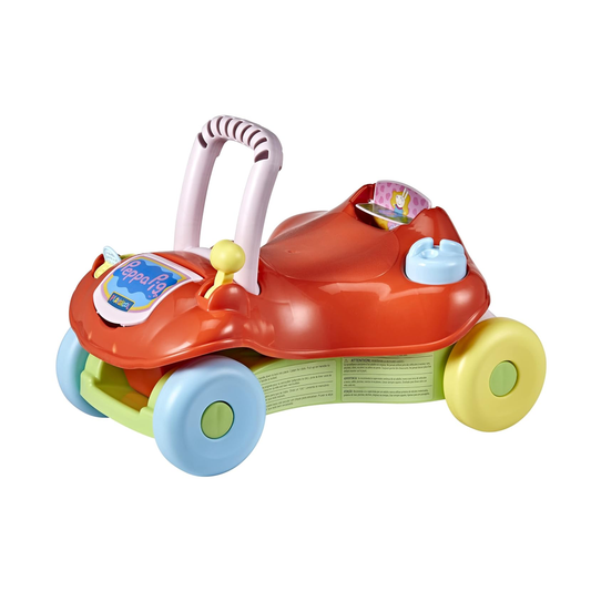 Playskool Peppa Pig Step Start Walk 'n Ride | 2 - in - 1 Walker & Ride - On Toy | Push - Along for Toddlers Ride Ons for babies - Bouncing Baby