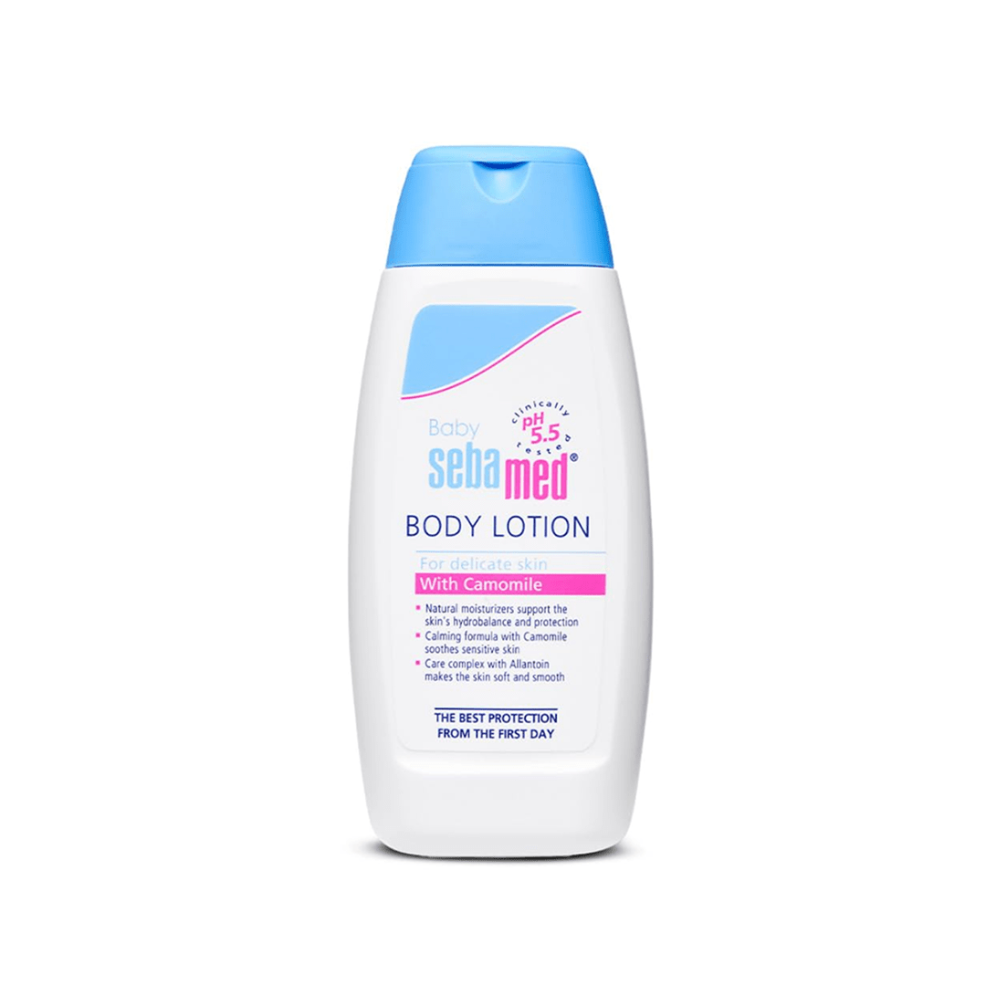 Sebamed Baby Body Lotion | pH 5.5 for Delicate Skin | With Camomile & Allantoin Baby Lotions for babies - 100ml - Bouncing Baby