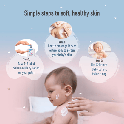 Sebamed Baby Body Lotion | pH 5.5 for Delicate Skin | With Camomile & Allantoin Baby Lotions for babies - 100ml - Bouncing Baby