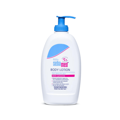 Sebamed Baby Body Lotion | pH 5.5 for Delicate Skin | With Camomile & Allantoin Baby Lotions for babies - 400ml - Bouncing Baby